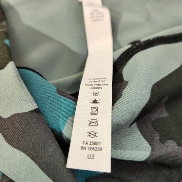 Lululemon Wunder Under High Rise Tight Heritage 365 Camo Tidewater Teal Women 18 - Picture 10 of 12